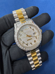41MM VVS Lab grown Baguette Diamond Only Bezel Watch