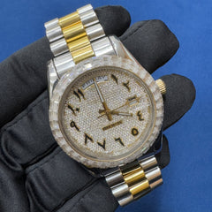41MM VVS Lab grown Baguette Diamond Only Bezel Watch