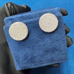 Round Moissanite Engagement Earrings ,Cluster Set Moissanite Stud Earrings