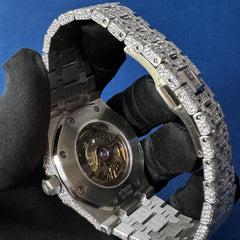 Iced out customize VVS lab Diamond Bust Down Hip Hop Watch