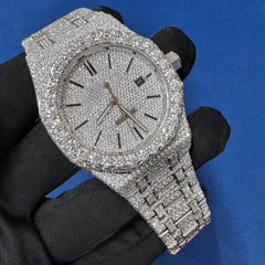 41mm Iced out customize lab Diamond Bust Down Watch