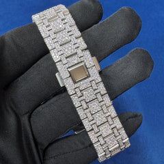 41mm Iced out customize lab Diamond Bust Down Watch