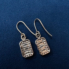 Cluster Lab Grown Wedding Earrings ,Long Drop Diamond Statement Earrings