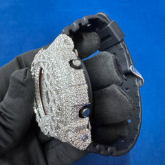 Custom Iced-Out DW-6900 Style Watch with VVS1 Moissanite , Hip-Hop Bustdown Unisex Watch