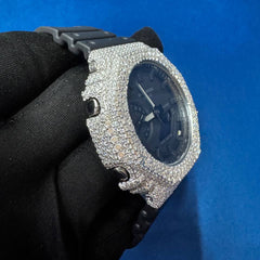 VVS1 D Moissanite Iced-Out Watch ,G-Shock Custom GA-2100 Bustdown Mechanical Timepiece