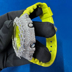 G Shock Custom GA2100 – Moissanite Bustdown Watch for unisex – Luxury Men’s Gift