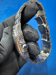 41MM Fully Icedout Black Moissanite Diamond Hip hop WatchFor Men