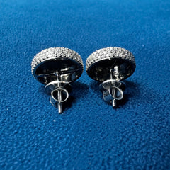 Round Moissanite Engagement Earrings ,Cluster Set Stud Earrings