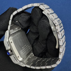 Moissanite Studded Diamond Automatic Movement Watch For Men