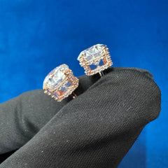 3.Ct Each Round Cut D VS1 Lab Grown Diamond Engagement Stud Earrings