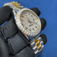 41MM VVS Lab grown Baguette Diamond Only Bezel Watch