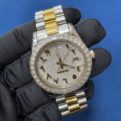 41MM VVS Lab grown Baguette Diamond Only Bezel Watch
