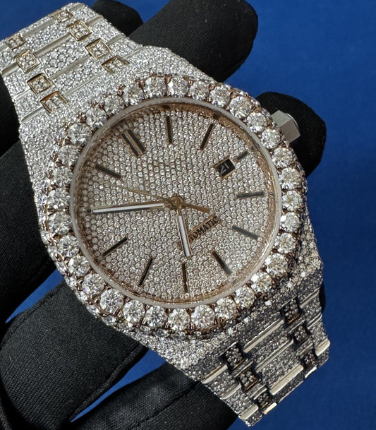 VVS lab Diamond Bust Down automatic Hip Hop Watch