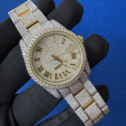 Iced out Hip-Hop Lab Diamond Luxury Watch , Passing Diamond Tester