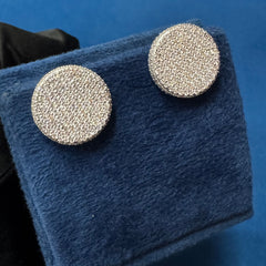 Round Moissanite Engagement Earrings ,Cluster Set Moissanite Stud Earrings