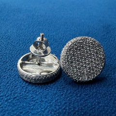 Round Moissanite Engagement Earrings ,Cluster Set Moissanite Stud Earrings