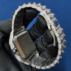 Premium Diamond-Studded 41mm Custom Iced-Out Moissanite Watch