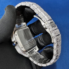 41MM VVS Lab Diamond Mid Highet Coleted Belt Watch