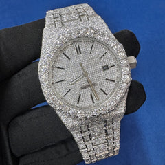 41mm Iced out customize lab Diamond Bust Down Watch