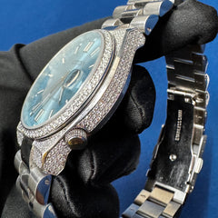 Customized Sky Dial Lab Diamond Citizen Watch For Unisex