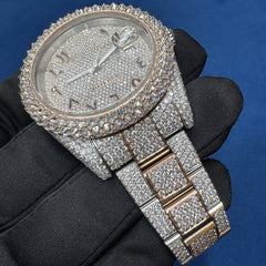 41MM Roman Dial Lab Grown Diamond Watch for men's