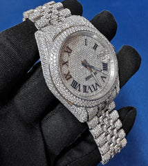 41MM Roman Dial Lab Grown Diamond Watch