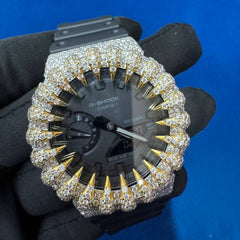 VVS1 Moissanite Watch for unisex ,Bustdown Mechanical Timepiece ,Diamond Tester Pass