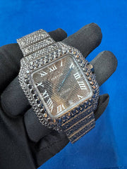 41MM Fully Icedout Black Moissanite Diamond Hip hop WatchFor Men