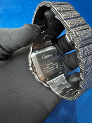 41MM Fully Icedout Black Moissanite Diamond Hip hop WatchFor Men