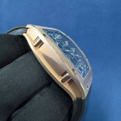 Rechard Mille Rose Gold Plain Bust Down Watch