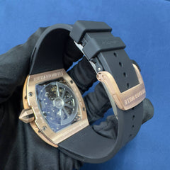 Rechard Mille Rose Gold Plain Bust Down Watch