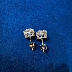 3.Ct Each Round Cut D VS1 Lab Grown Diamond Engagement Stud Earrings