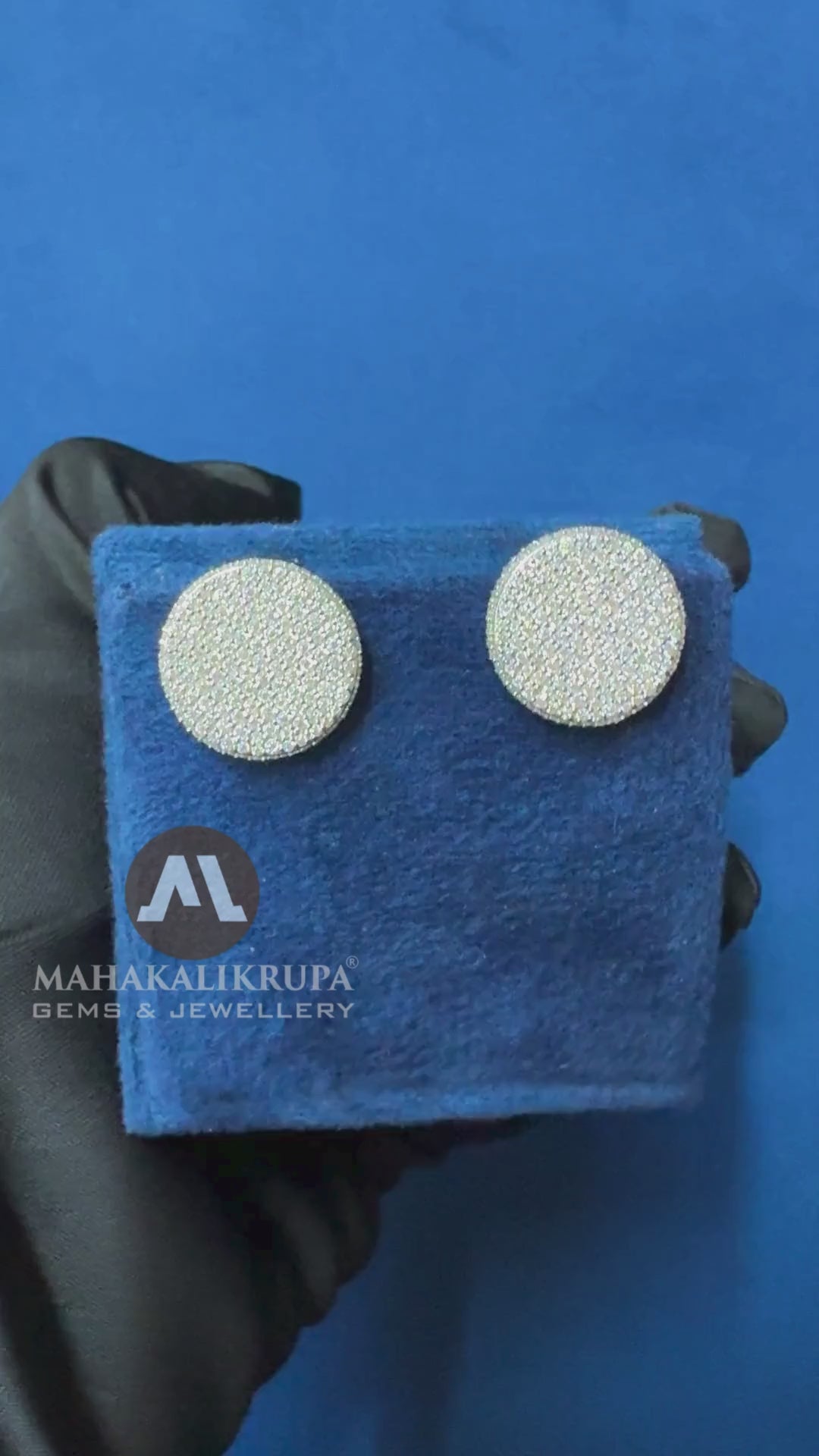 Round Moissanite Engagement Earrings ,Cluster Set Moissanite Stud Earrings